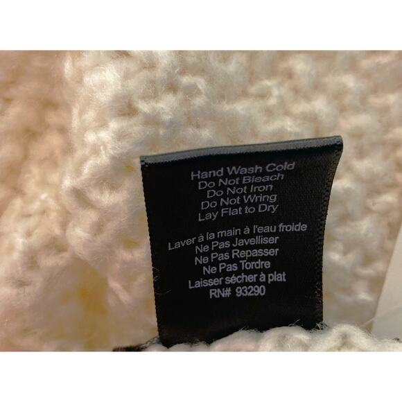 CENY Grandpa Mixed Cable Knit Cardigan Sweater Size Small in Natural/Ivory NWT - Picture 8 of 8